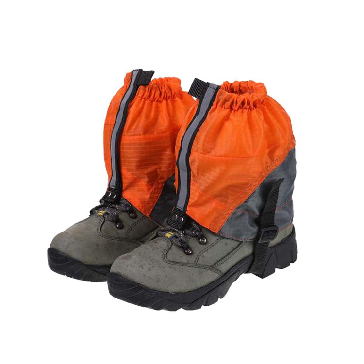 AOTU AT8917 1 paire avec bande réfléchissante guêtres d'extérieur de montagne, anti-neige, couvre-chaussures anti-sable (Orange)