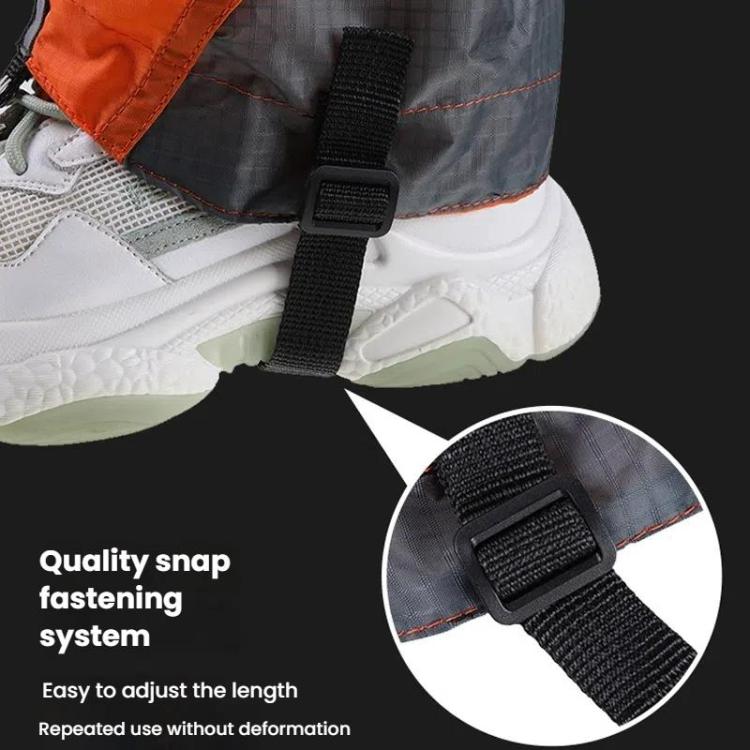 AOTU AT8917 1 paire avec bande réfléchissante guêtres d'extérieur de montagne, anti-neige, couvre-chaussures anti-sable (Orange)