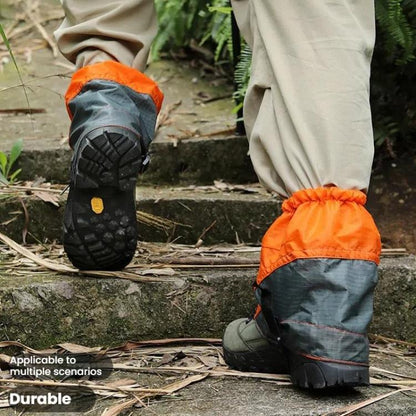 AOTU AT8917 1 paire avec bande réfléchissante guêtres d'extérieur de montagne, anti-neige, couvre-chaussures anti-sable (Orange)