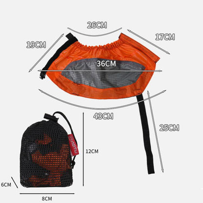 AOTU AT8917 1 paire avec bande réfléchissante guêtres d'extérieur de montagne, anti-neige, couvre-chaussures anti-sable (Orange)