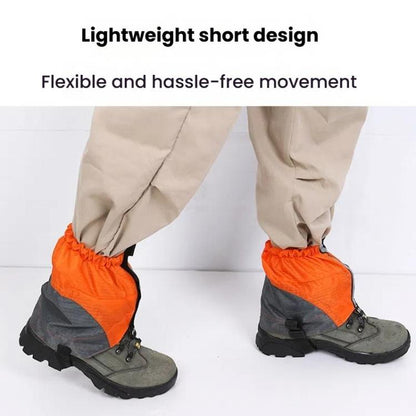 AOTU AT8917 1 paire avec bande réfléchissante guêtres d'extérieur de montagne, anti-neige, couvre-chaussures anti-sable (Orange)