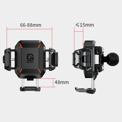 Kewig M33-C1 Outdoor Motorcycle Bike Riding Anti-Theft Shock Absorbing Cell Phone Holder(Standard Handlebar)