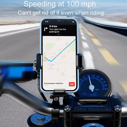 Kewig M33-C1 Outdoor Motorcycle Bike Riding Anti-Theft Shock Absorbing Cell Phone Holder(Standard Handlebar)