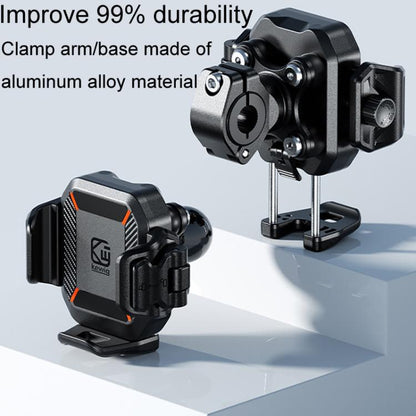 Kewig M33-C1 Outdoor Motorcycle Bike Riding Anti-Theft Shock Absorbing Cell Phone Holder(Standard Handlebar)