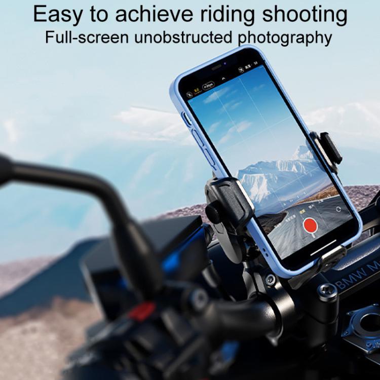 Kewig M33-C1 Outdoor Motorcycle Bike Riding Anti-Theft Shock Absorbing Cell Phone Holder(Standard Handlebar)