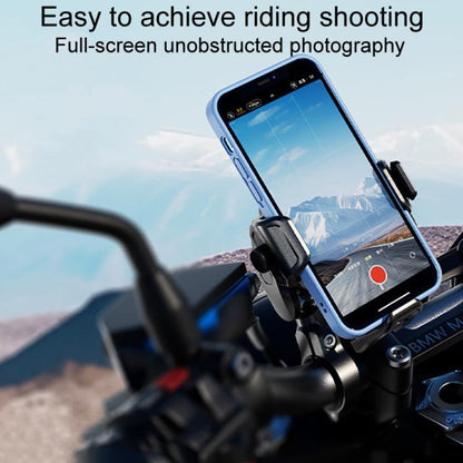 Kewig M33-C1 Outdoor Motorcycle Bike Riding Anti-Theft Shock Absorbing Cell Phone Holder(Standard Handlebar)