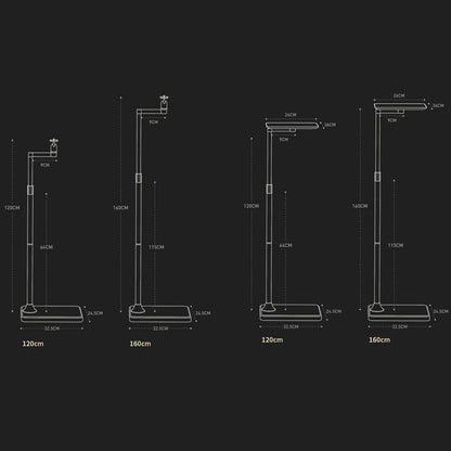 Xiaotian Household Floor-standing Hidden Projector Telescopic Bracket, Spec: 1.2m Bend Model