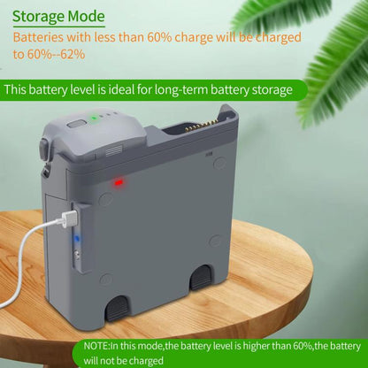 For DJI Air 3S /Air 3 YX Two-Way Charger Battery Manager(Light Gray)