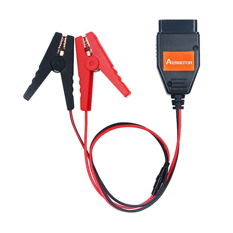 Connecteur OBD2 d'ECU de voiture AERMOTOR Clip de charge de batterie Protecteur d'arrêt d'urgence (rouge et noir)