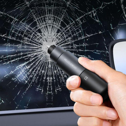HELLO LEIBOO AD-1 Car Window Breaker Vehicle Multifunctional Escape Safety Hammer(Black)
