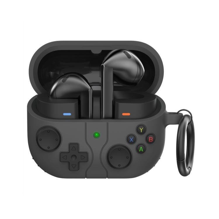 For Galaxy Buds3 / 3 Pro AhaStyle WG170 Bluetooth Earphone Silicone Protective Case(Black)