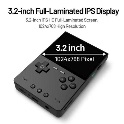 TRIMUI BRICK Open Source Pocket Console Portable Wireless Bluetooth HD Retro Arcade, Size: 256G(White)