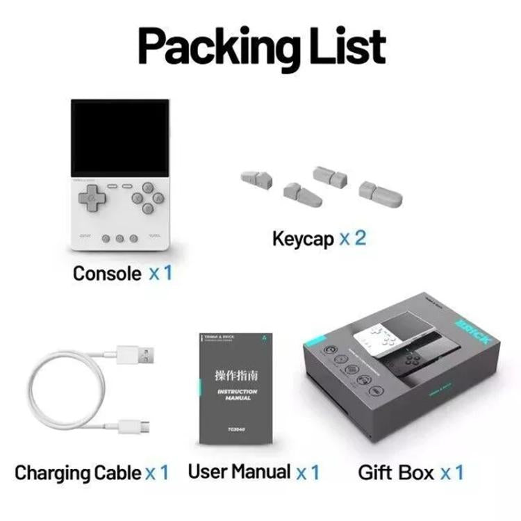 TRIMUI BRICK Open Source Pocket Console Portable Wireless Bluetooth HD Retro Arcade, Size: Standard No Card(Red)
