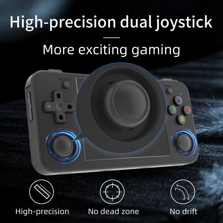 Console de jeu portable sans fil Open Source ANBERNIC RG35XXH, Mémoire : 32 Go Standard Sans Jeux (Violet Transparent)