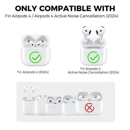 For AirPods 4 AhaStyle WG166 Personalised Game Console Shape Silicone Protective Case(Pink)