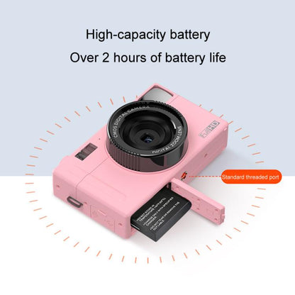 AMKOV CD-R1 24MP HD Pixel Shooting Student Camera 1080P Video Recording CCD Photo Video HD Camera(Pink)