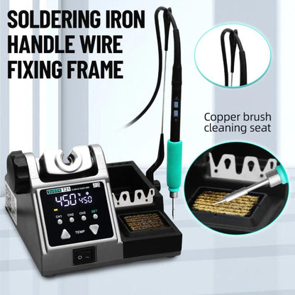 SUGON T21 Constant Temperature Soldering Station 120W High Power Soldering Iron With I/IS/K Tip Nozzle, Spec: 115 Handle(EU Plug)