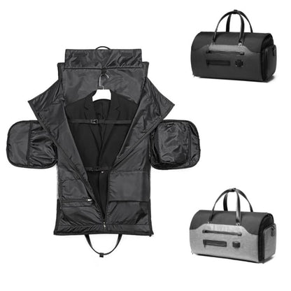 Ozuko 20 Inch Travel Business Foldable Waterproof Handbag(Black)