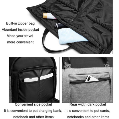 Ozuko 20 Inch Travel Business Foldable Waterproof Handbag(Black)