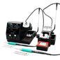 SUGON T60+TJ8+210/245 Handle+I/K/IS Tips x 6 Precision Soldering Station Soldering Iron Set Cell Phone Repair Soldering Tool(EU Plug)
