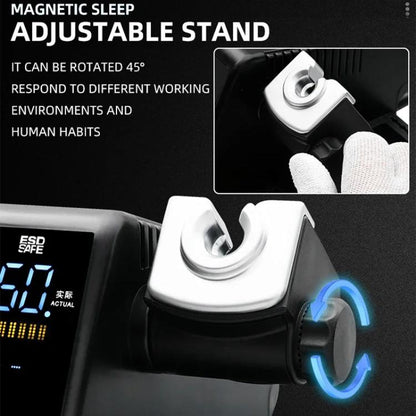 SUGON T60+TJ8+210/245 Handle+I/K/IS Tips x 6 Precision Soldering Station Soldering Iron Set Cell Phone Repair Soldering Tool(EU Plug)