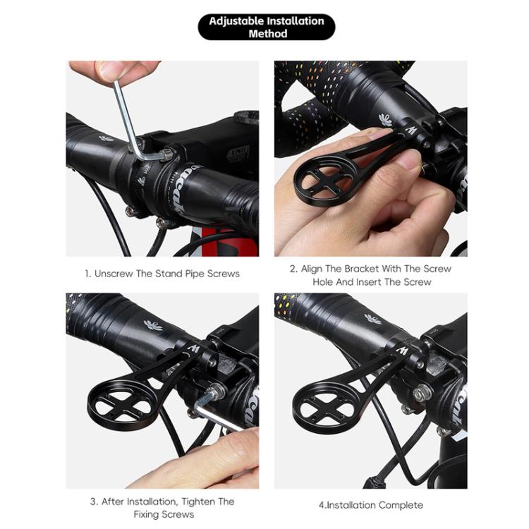 WEST BIKING Road Bike Cycling Sports Camera Meter Holder, Style: One-piece 400