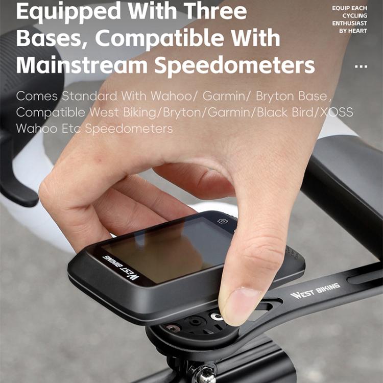 WEST BIKING Road Bike Cycling Sports Camera Meter Holder, Style: One-piece 400