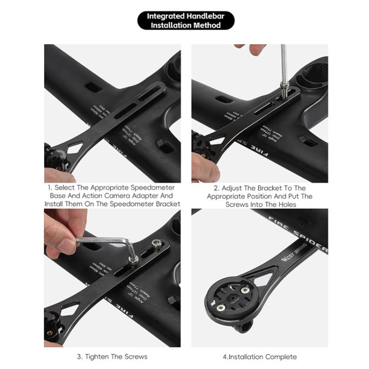 WEST BIKING Road Bike Cycling Sports Camera Meter Holder, Style: One-piece 400