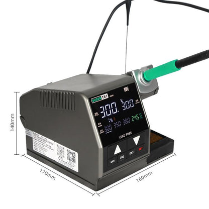 SUGON T61+T245 Handle+470 Tips x 3 Precision Soldering Station 400W High Power Soldering Iron(EU Plug)