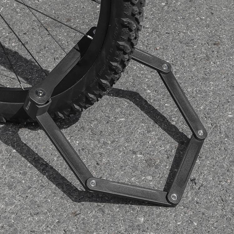 WEST BIKING Bicycle Folding Lock Anti-theft Equipment For Cycling(Black)