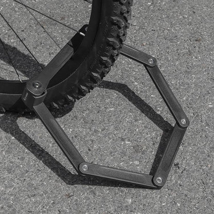 WEST BIKING Bicycle Folding Lock Anti-theft Equipment For Cycling(Black)