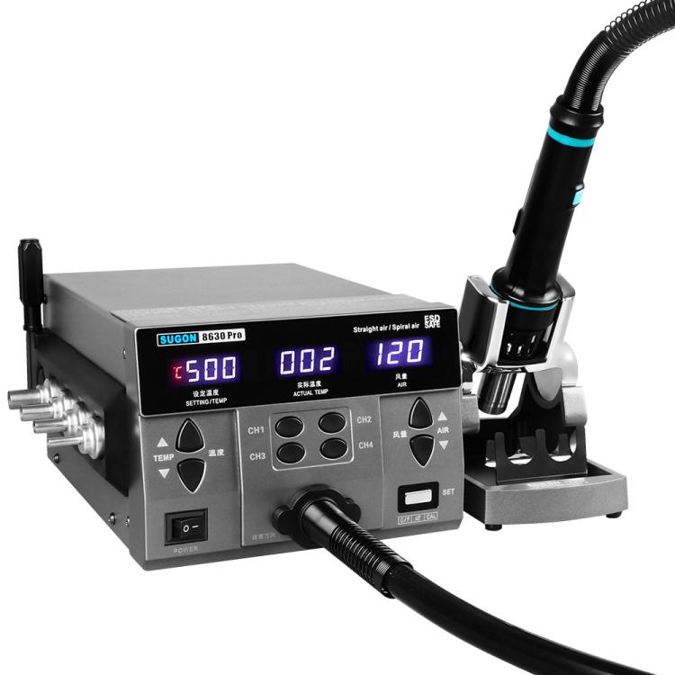 SUGON 8630 Pro Large Wind Power Cell Phone Repair CPU Digital Display Hot Air Soldering Station US Plug