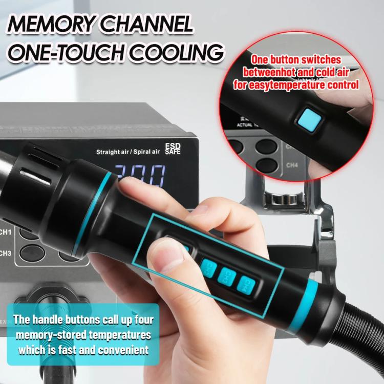 SUGON 8630 Pro Large Wind Power Cell Phone Repair CPU Digital Display Hot Air Soldering Station US Plug