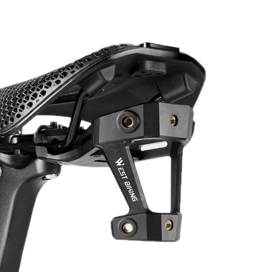 Porte-bidon d'extension d'adaptateur de selle de vélo WEST BIKING (noir)