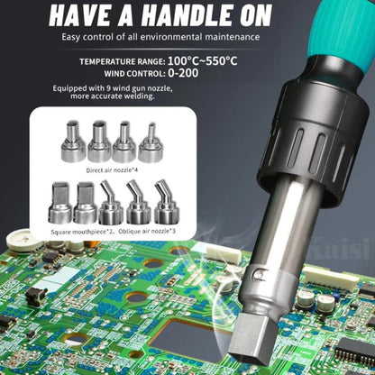 SUGON 8650Pro Curve Hot Air Soldering Station 1300W High Wind Power Maintenance Motherboard CPU Desoldering Station US Plug