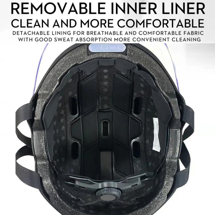 Anytek RAW2 Casque Intelligent Enregistreur Vélo Fixé sur la Tête Extérieur Anti-secousse Caméra Sportive (Blanc)