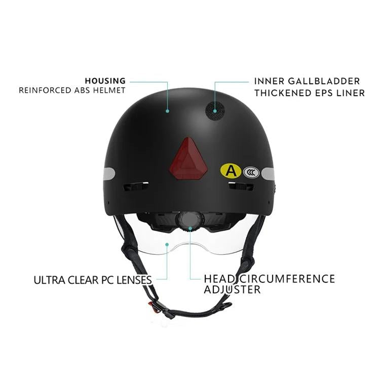 Anytek RAW2 Casque Intelligent Enregistreur Vélo Fixé sur la Tête Extérieur Anti-secousse Caméra Sportive (Blanc)