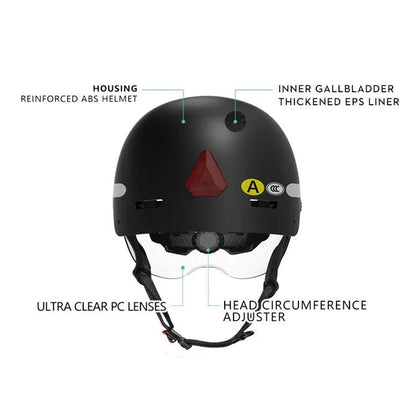 Anytek RAW2 Casque Intelligent Enregistreur Vélo Fixé sur la Tête Extérieur Anti-secousse Caméra Sportive (Blanc)