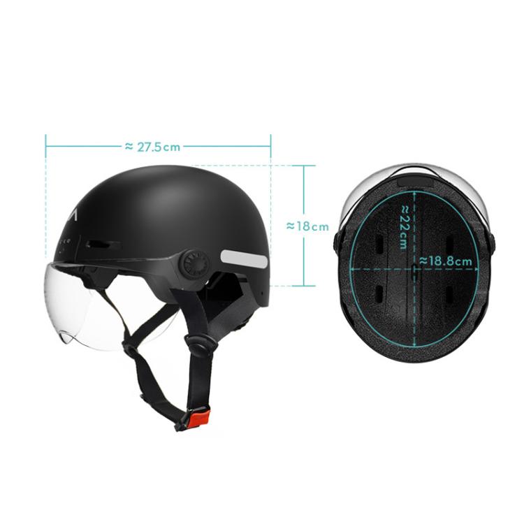 Anytek RAW2 Casque Intelligent Enregistreur Vélo Fixé sur la Tête Extérieur Anti-secousse Caméra Sportive (Blanc)