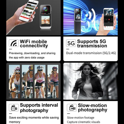 SOOCOO SAW1 Pro With 64G Memory Card 4K HD Anti-Shake Waterproof Motorcycle Riding Recorder Chest Head Mounted Diving Thumb Camera