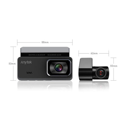 Anytek T1 PRO 3.2 Inch 2K HD Night Vision Car Recorder Hidden Car Camera Front And Rear Dual Recording