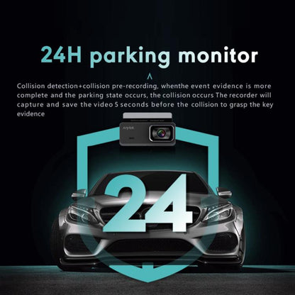 Anytek T1 PRO 3.2 Inch 2K HD Night Vision Car Recorder Hidden Car Camera Front And Rear Dual Recording