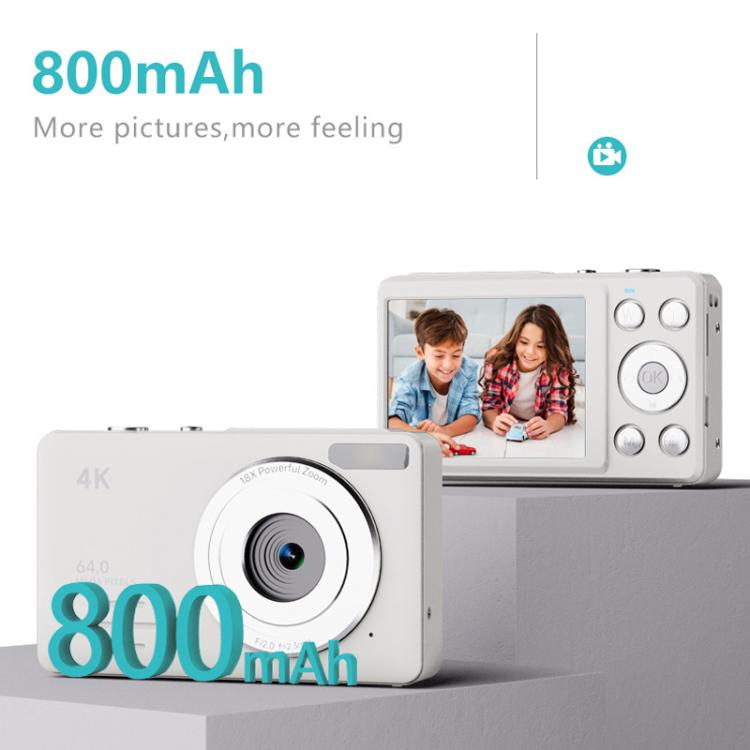 Anytek S7 4K HD Digital Camera Self-Timer Travel Camera Student Kids Card Camera(Black)