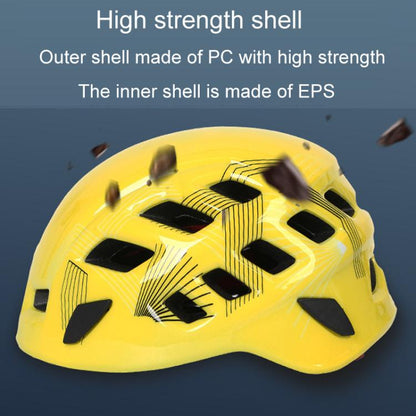 XINDA TP-Q9637 Casque d'alpinisme d'extérieur Casque d'équitation et de rafting (Jaune)