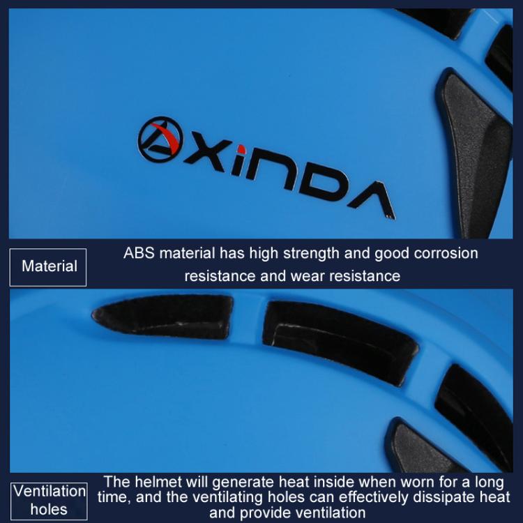 XINDA XDQ9650 Casque de Sécurité d'Extérieur pour Spéléologie et Escalade (Rouge)