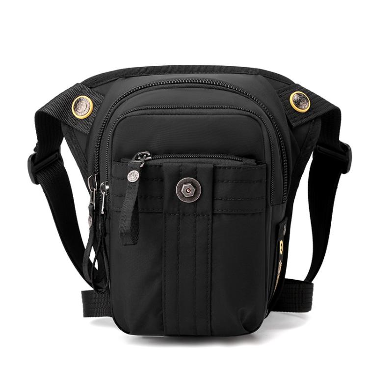 WEPOEWR Commuting Chest Bag Outdoor Cycling Leggings Pouch Portable Waist Messenger Shoulder Bag(Black)