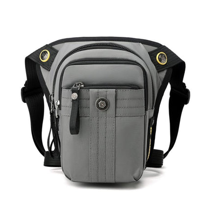 WEPOEWR Commuting Chest Bag Outdoor Cycling Leggings Pouch Portable Waist Messenger Shoulder Bag(Gray)