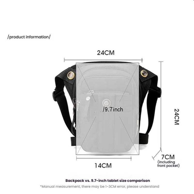 WEPOEWR Commuting Chest Bag Outdoor Cycling Leggings Pouch Portable Waist Messenger Shoulder Bag(Black)