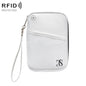 TRAVEL SEASON RFID Anti-theft Passport Clip ID Bag Waterproof Protective Case Travel Organizer Bag, Color: Small White
