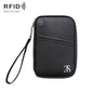 TRAVEL SEASON RFID Anti-theft Passport Clip ID Bag Waterproof Protective Case Travel Organizer Bag, Color: Small Black
